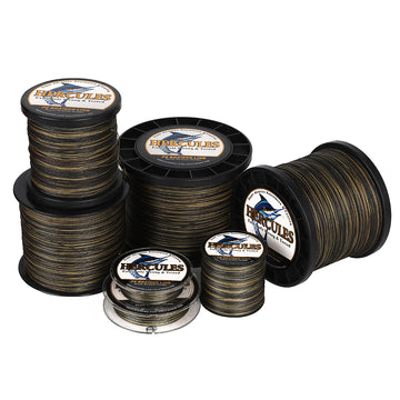 1000M 1094Yds Camouflage 10lb-420lb HERCULES PE Braided Fishing Line 12 Strands